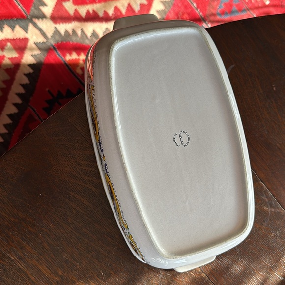 🇮🇹 Deruta Ceramiche hand painted Italian stoneware, 12.5” rectangle cookware - Picture 9 of 16